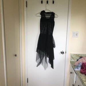 Black modern/contemporary dance costume